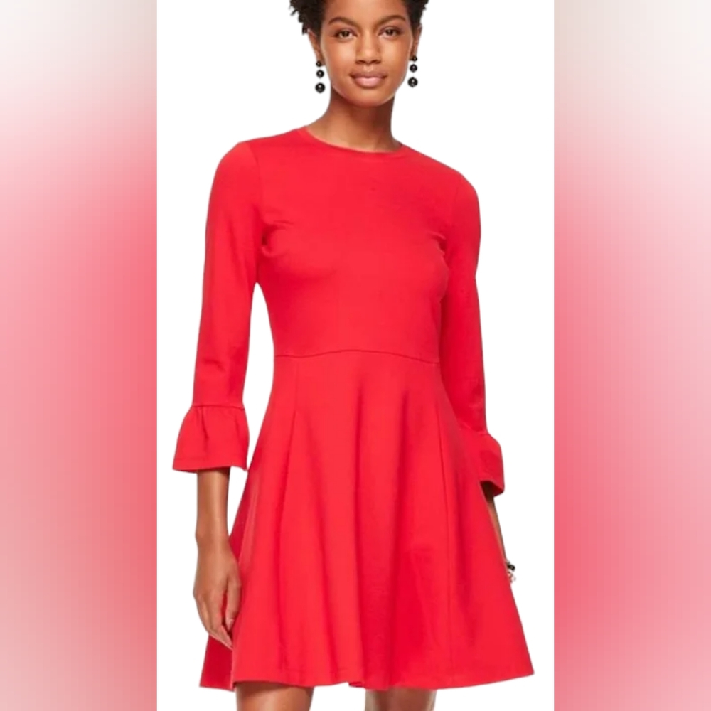 Kate Spade Luna ruffle wool dress size 0